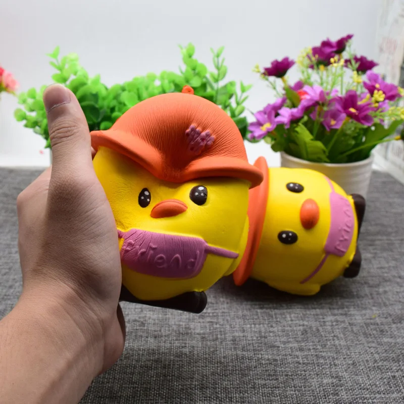 Мультяшные животные ПУ медленно отскок шляпа игрушечный Пингвин орнамент