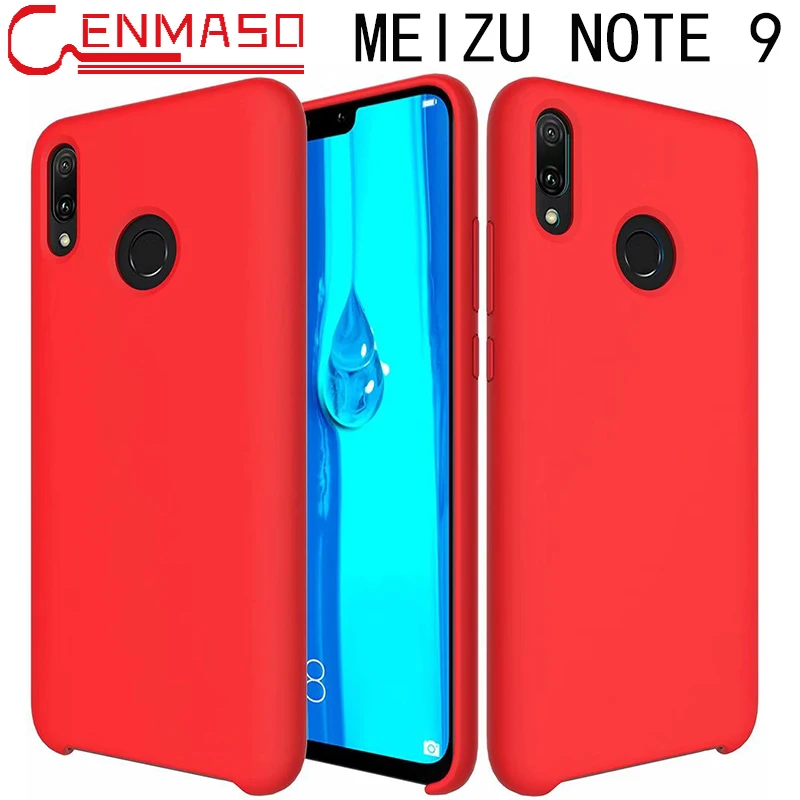 

For Meizu Note 9 Case Cover Soft Liquid Silicon Back Cover For Meizu Note 9 Note9 16s 16XS Global Shockproof Protective Case