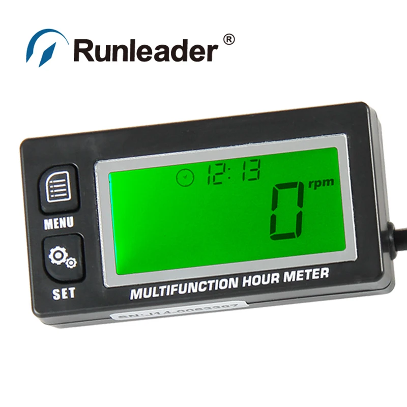 

Temperature Thermometer tachometer With Hour Meter for motorcycle tractor generator cultivator HM028A TS003 PT100 -20 +300