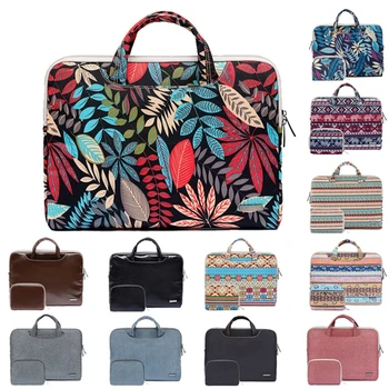 

Laptop Bag For Macbook Air Pro Retina 11 12 13 15 Case Print PU Portable Handbag 14 15.6 Storage bag for Dell HP Xiaomi Notebook