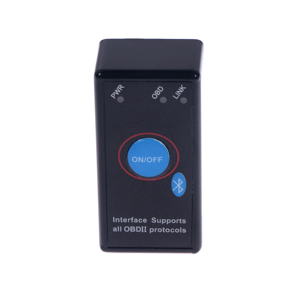 SEKINNEW EML327 V1.5 Bluetooth OBD2 считыватель кодов автомобильный диагностический адаптер для прибора ELM327 Выключатель питания автомобильный диагностический сканер