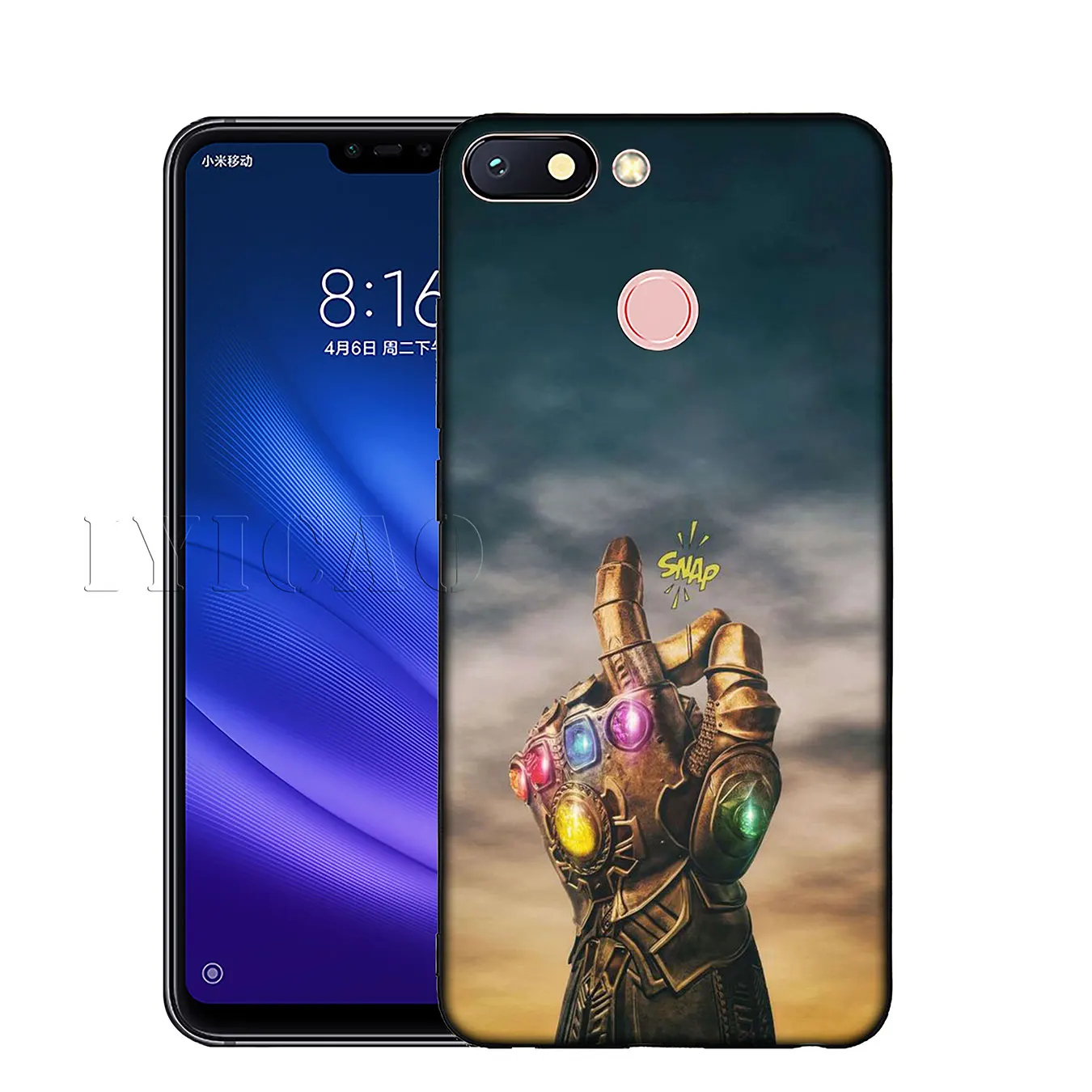 IYICAO Thanos vs avengers Endgame Marvel Soft Silicone Case for Xiaomi Mi 9 8 A2 Lite A1 6 6X pocophone f1 MAX 3 mi9 mi8 mia2