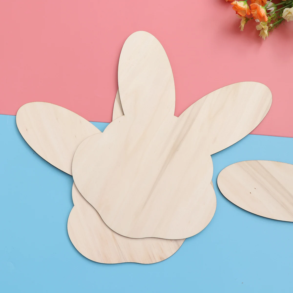 3 шт кроличья форма кусочки дерева креативные DIY деревянные части рукодельные украшения
