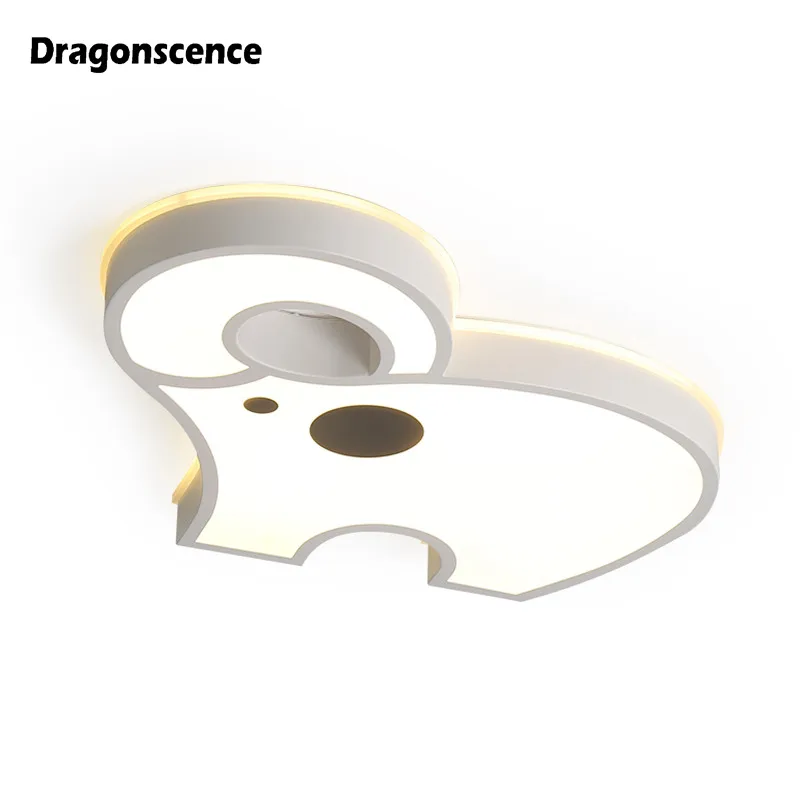 

Dragonscence Modern Led ceiling light for living child room bedroom Business occasion Elephant remote Ceiling lamp fixture