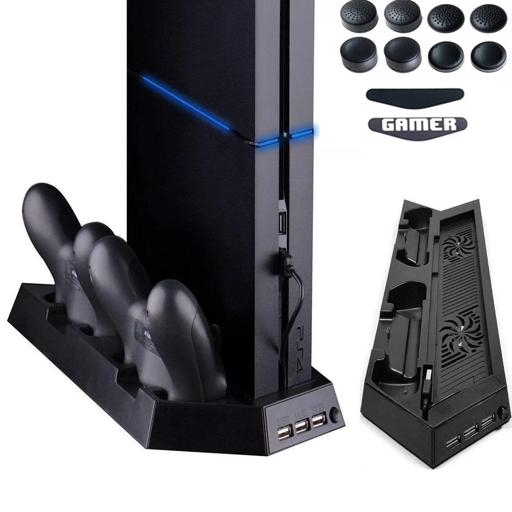 Buy PS4 Fan Vertical Stand Cooling Cooler Heat Sink Dual Charging Station
