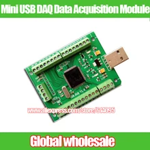 Mini Module d'acquisition de données USB DAQ, 1 pièce, 0-3.3V analogique 12AD 2DA numérique 8I/O PWM compteur LabVIEW Matlab Codes VC Win7 8 10