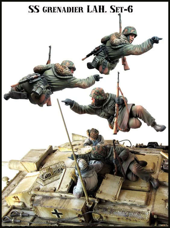 Набор гренадер СС набор из 6 1/35 смоляных моделей|resin model kits|model kitresin |