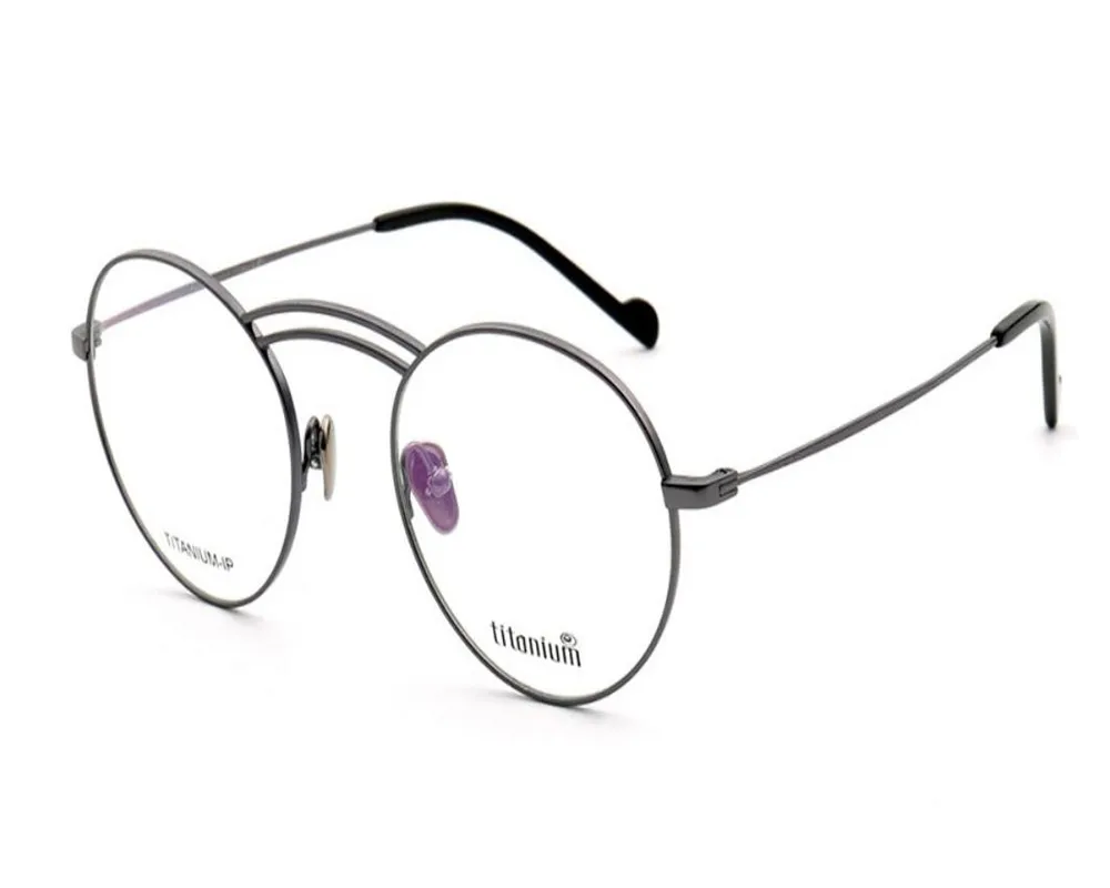 Brillen Vollrand Mode Klare Goggle Hohe Qualität Runde Linse Titan Ultraleicht Optische Rahmen Unisex Mongoten wgqzAZWII