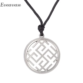 

EUEAVAN 30pcs Slavic Amulet Hollow Pendant Necklace Zinc Alloy Wicca Jewelry For Men Women Wholesale