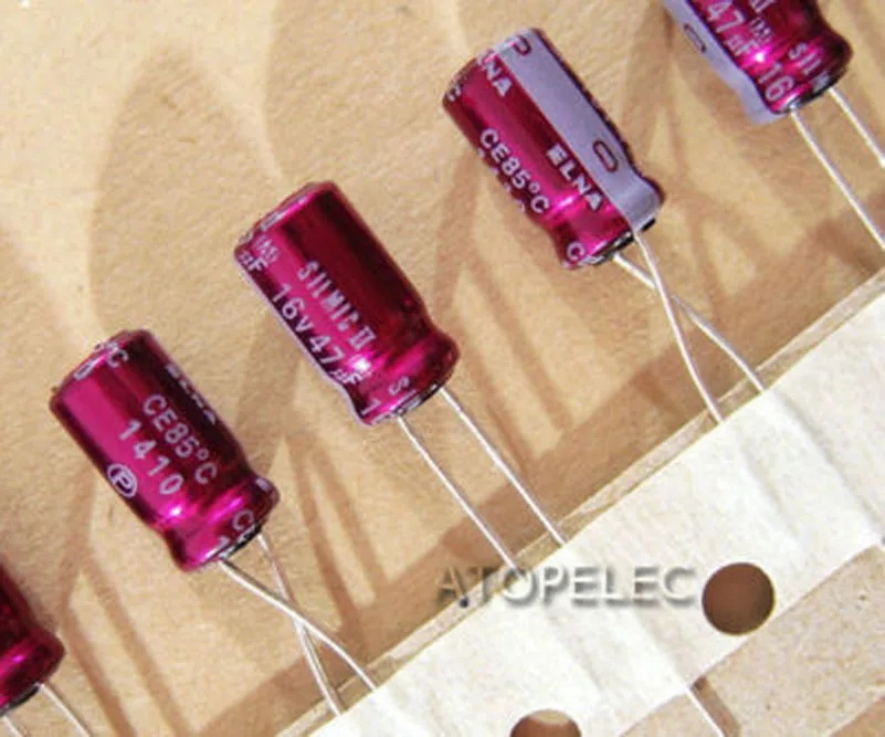 47uF 16V 10 шт в упаковке, новая ELNA SILMIC II электролитические конденсаторы Hi-Fi аудио 4,7 мкФ/10 мкФ/22 мкФ/33 мкФ/47 мкФ/100 мкФ/220 мкФ 16 V/алюминиевая крышка, 25В/с алюминиевой крышкой, 50В/63 V - Объем: 47uF 16V