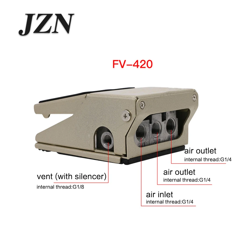 Пневматический Ножной клапан ножной переключатель FV320 два положения четыре или пять через FV420 цилиндр Реверсивный контроллер удар пыли клапан