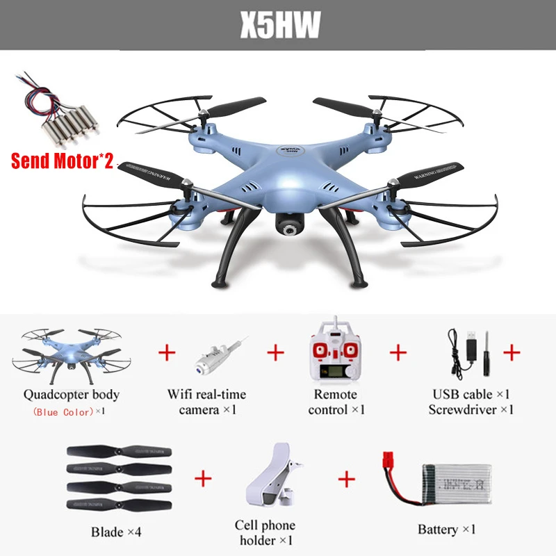 Оригинальный гоночный Дрон Syma X5HW (X5SW Upgrade) для селфи FPV Квадрокоптер с камерой HD 2 4G