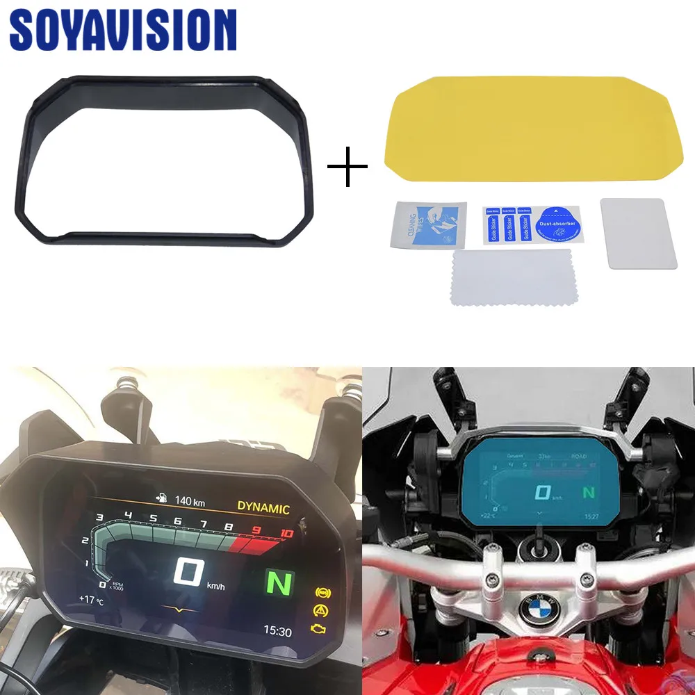 

For BMW R1200GS F850GS F750GS F 850GS 750GS 1250GS Adventure 2018 2019 Speedometer sun visor with protection film black