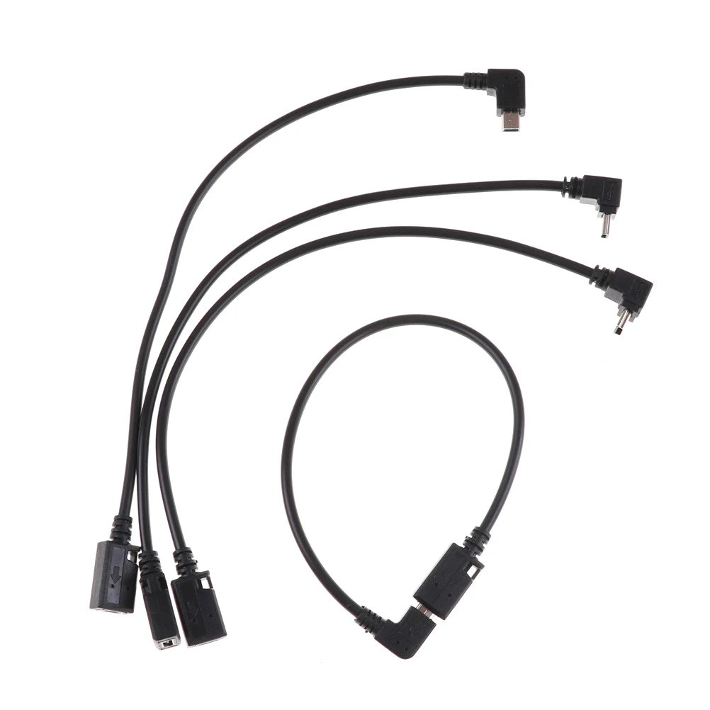 

1PC Micro USB 5 Pin Male Cable Cord Adapter Converter 27cm Right Angle USB 2.0 Male to 90 Degree Left Angle Connector