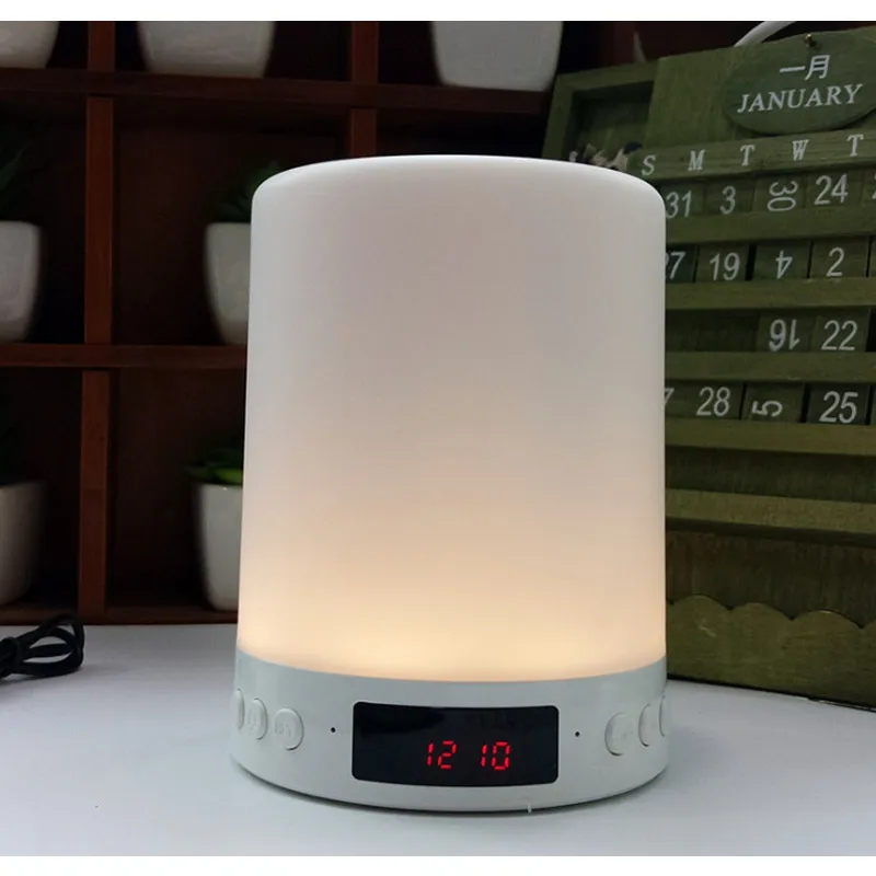 Цветной ночник HZFCEW с Bluetooth динамиком умная портативная беспроводная Настольная