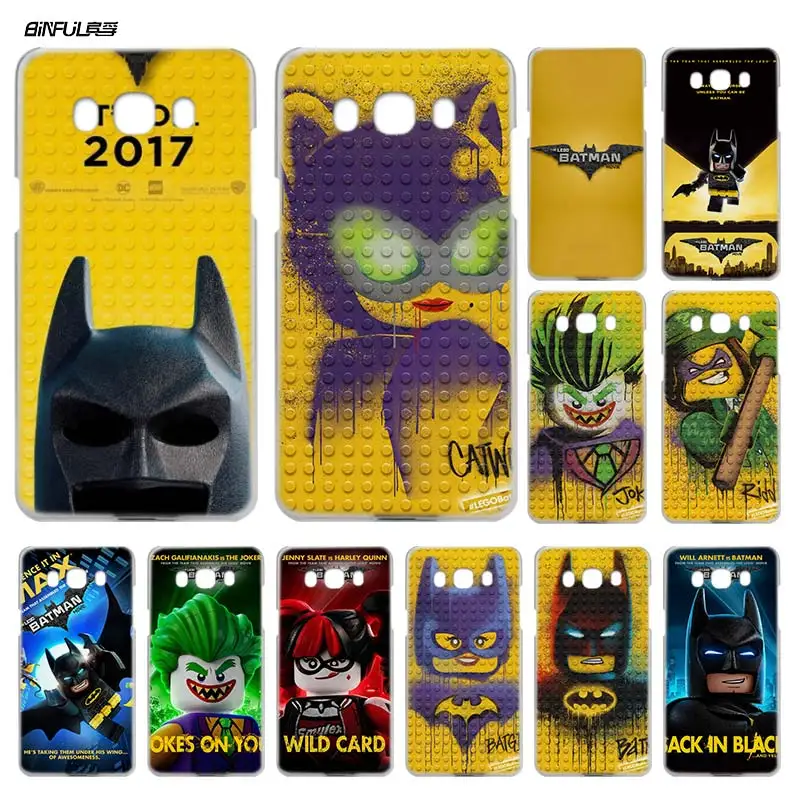 

Comic Case for Samsung Galaxy J7 J5 J3 J1 2016 2017 J5 J7 Prime Clear Hard Plastic PC Coque Cover Phone Shell The Lego Batman