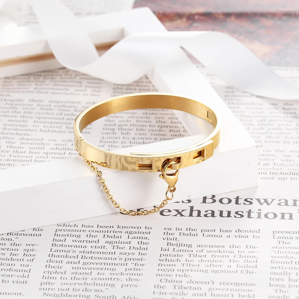 Золотой цвет браслет для женщин безопасная цепочка Браслет-манжета Noeud браслет для ношения выше локтя женские модные ювелирные изделия браслеты