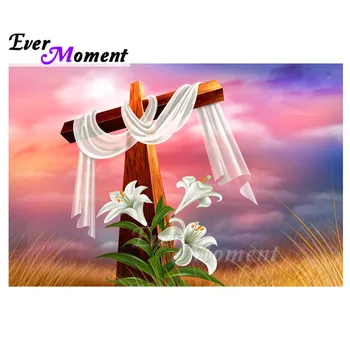 

Ever Moment Diamond Painting Cross Landscape Flower Full Square Drill Picture Of Rhinestone 5D DIY Diamond Embroidery S2F2144