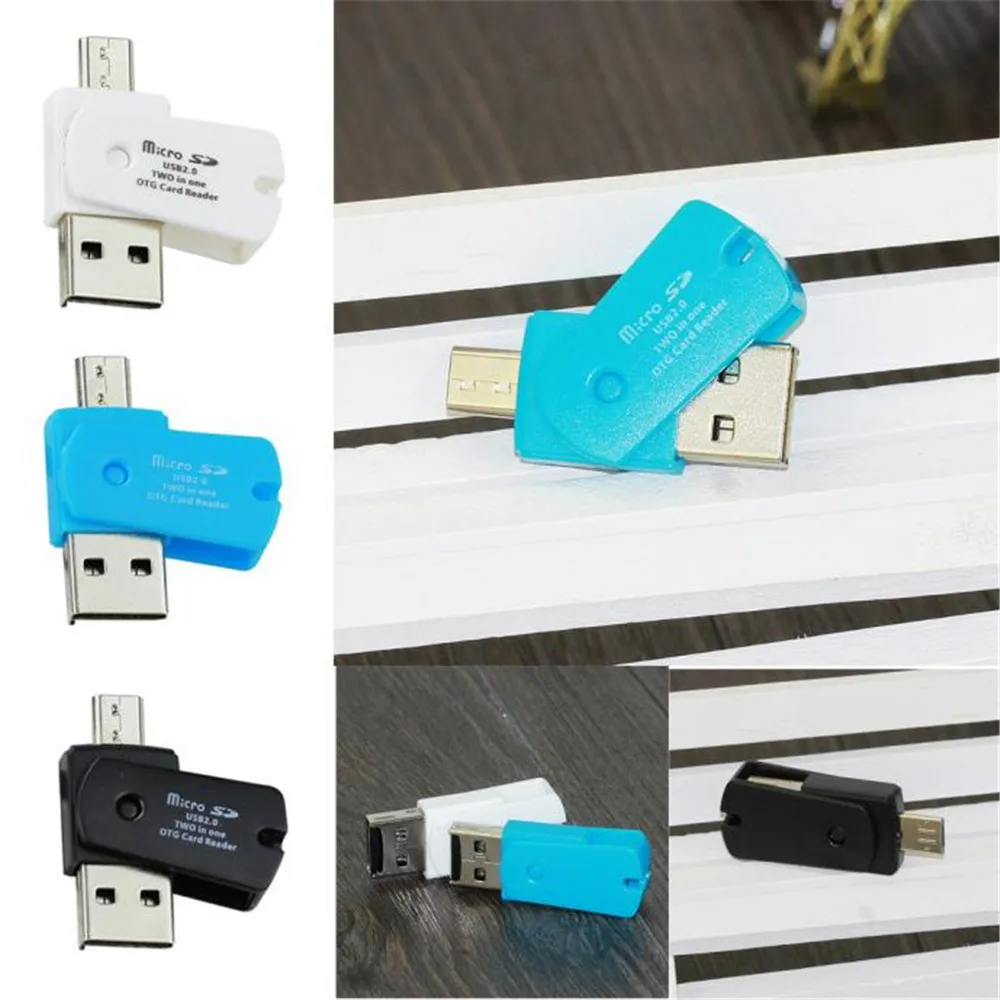 OTG Micro USB к 2 0 SD TF кардридер адаптер для телефона Android Прямая поставка 2018|Запасные
