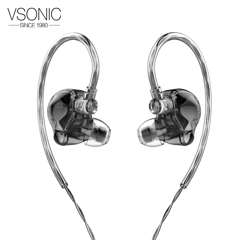 

VSONIC VS7 VS 7 ICEBERG (Resin Version) Dynamic Driver HiFi In-ear earphone IIEM with Detachable Cable 2 Pin 0.78mm Connector