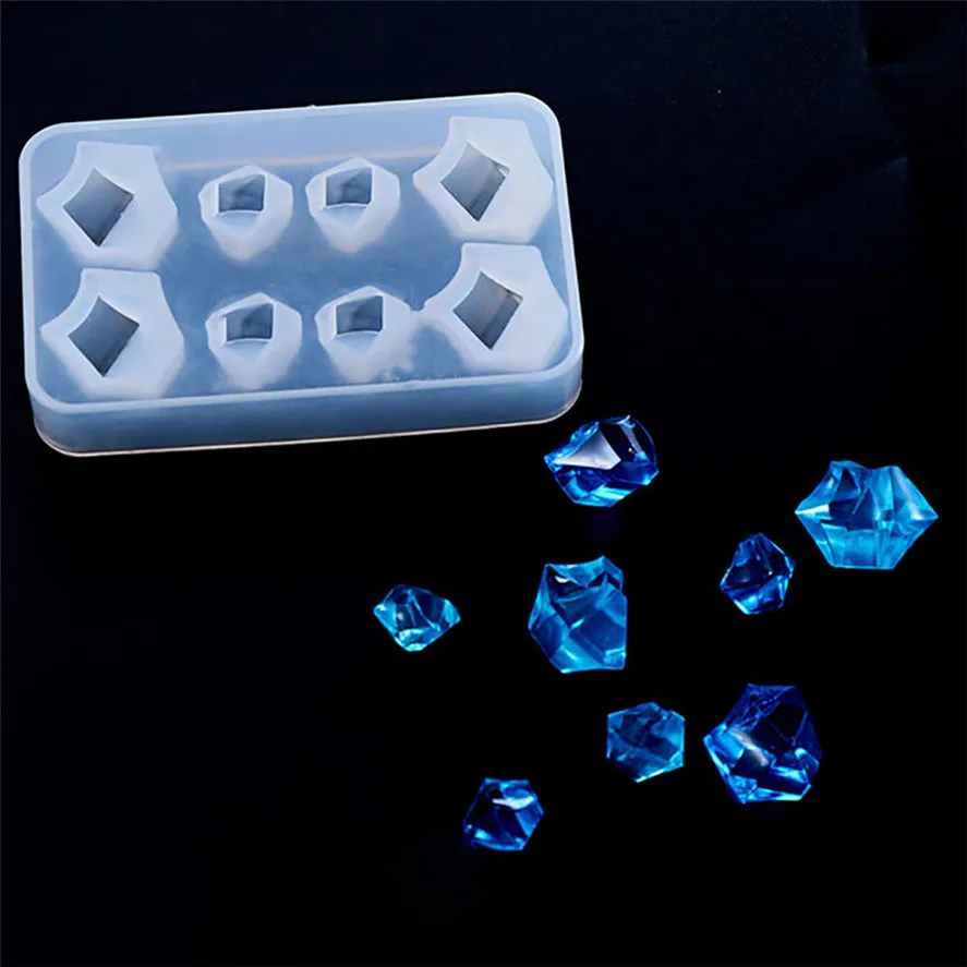 

New Diamond Shaped Silicone Ice Cube Mold 1PC Diamond Shape Crystal Silicone Mold DIY Handmade Jewelry Tools 30