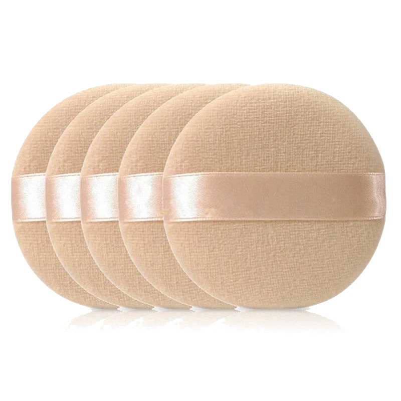 Beige 5 шт. губная косметика для лица Пудра пуховые подушечки основа для лица макияж инструмент - Цвет: Beige