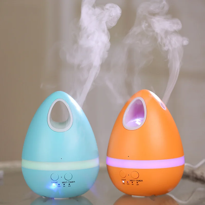 

2017 New Updated Colorful Egg Household Humidifier 3 Colors Egg Shell with LED Colorful Light Aroma Diffuser