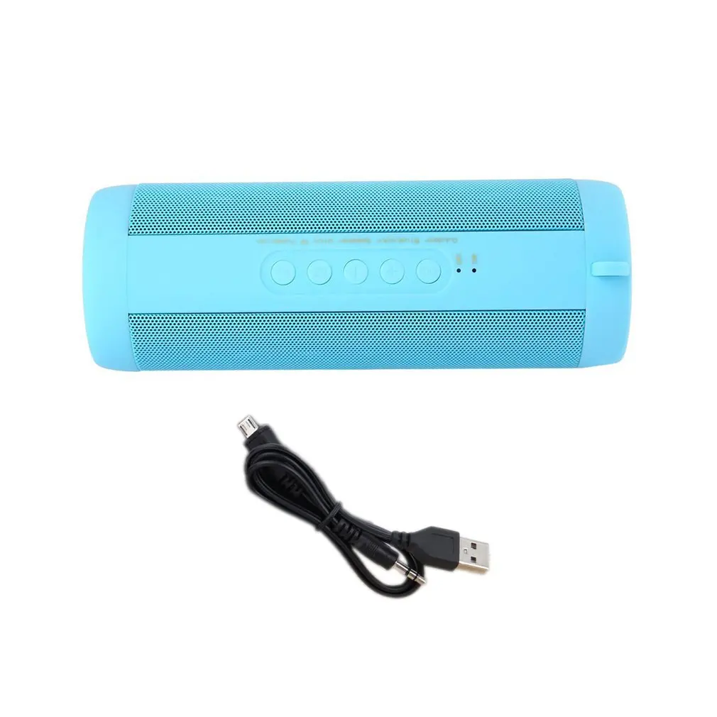 

T2 Bluetooth Speaker Waterproof Portable Mini Outdoor Column Speaker Support TF Card FM Stereo Hi-Fi Loudspeaker