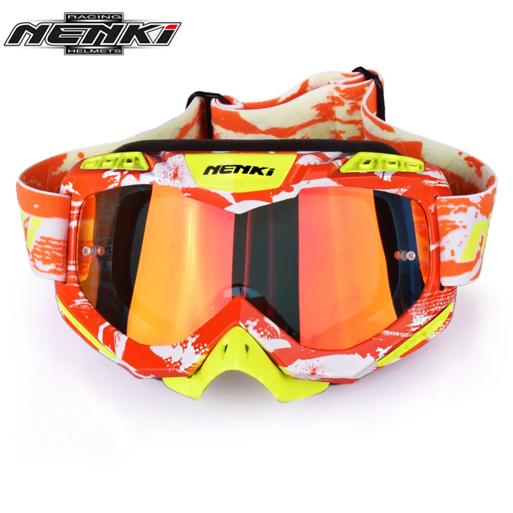 

NENKI Motocross Goggles Cross Country Skis Snowboard ATV Mask Oculos Gafas Motocross Motorcycle Helmet 1016OG MX Goggles Glasses