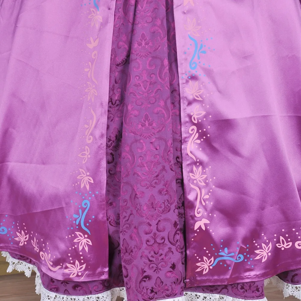 Взрослый Рапунцель, косплей костюм Принцесса Рапунцель принцессы Софии; Детский костюм на Хеллоуин для женщин длинные карнавальный костюм вечернее платье для девочек