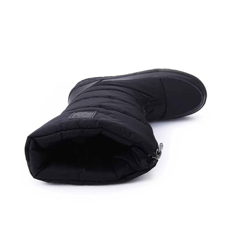 Hellenia 2018 New Children ankle Snow Boots Girls Winter shoes zip mid calf Plush lining Students Shoes black size 36-39
