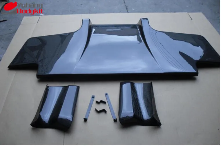Для 1989-1994 Skyline Carbon Fiber R32 GTR задний диффузор TS Style Type-A с металлическими