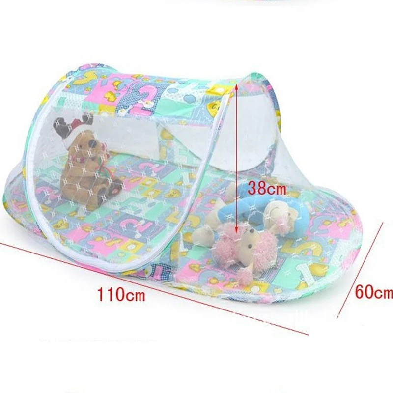 Moustiquaire Pour Lit De Bebe Pliable Tente D Insecte Fermeture Eclair Multifonction Coussin De Couchage Portable Pour Enfant Aliexpress