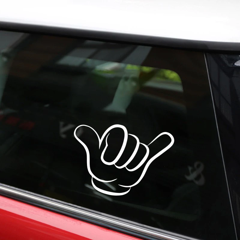 Anycuros Hang Loose Shaka ручная забавная наклейка для автомобиля виниловые наклейки