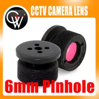 10PCS/LOT 6mm lens IR Filter Metal Button effect Board lens For CCTV Security Camera Free Shipping