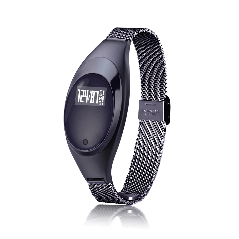 Z18 смарт-браслет Для женщин смарт-браслет часы кровяное Давление монитор сердечного ритма шагомер Фитнес трекер для IOS и Android
