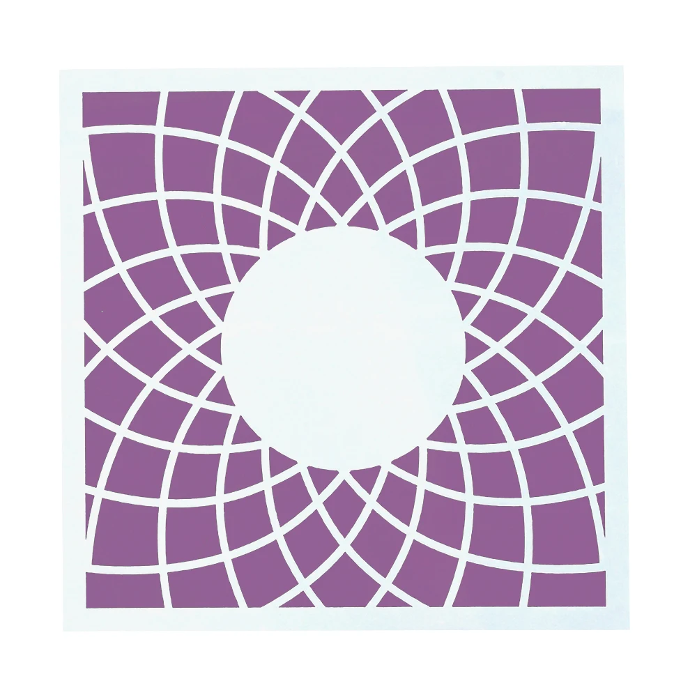 

13 cm DIY Crafts Layering Flower Background Stencil for Painting Scrapbooking Embossing Gift Paper Cards Template Tool