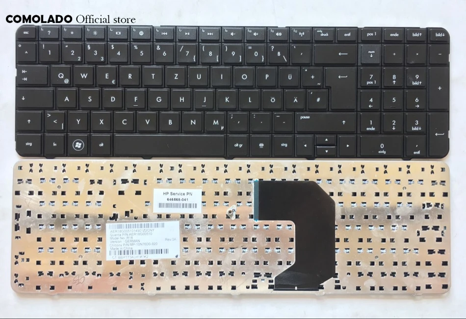 GR немецкая клавиатура для HP Pavilion G7 G7T G7-1100 G7-1200R18 G7-1001 G7-1000 черная ноутбука Layout |