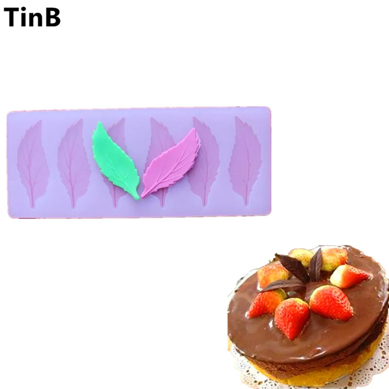 Bakeware Chocolate Leaf Shape Silicone Form For Cake Baking Mold Bakeware Cooking Tools Birthday Cake Bakery