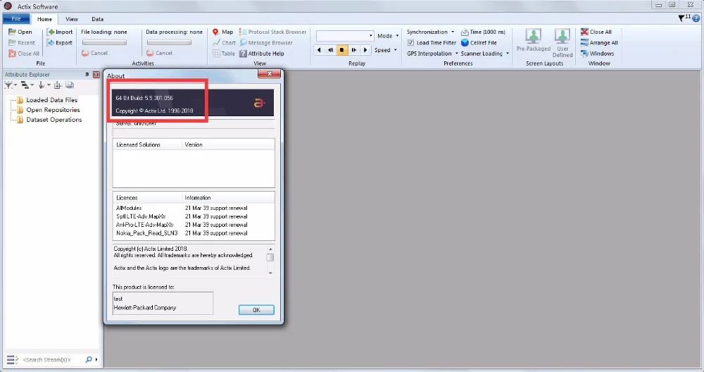 Lastest actix5.5.383.792 support volte CA Nemo8.3 tems20 .dingli probe 4x4mimo QAM256 ect logfile.analysis |