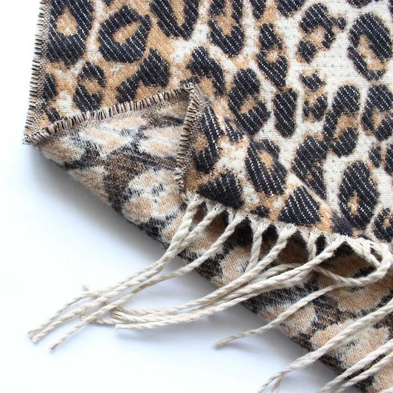 Коричневое пончо леопардовое женское зимний шарф-одеяло теплые мягкие кашемировые плотные длинные женские шарфы с кисточками пончо шарф женский платок палантин платки кашемир платок на шею большие размеры