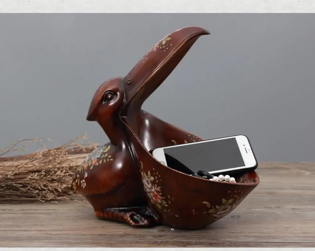 2018 NewStyle Creative lucky animal ornament candy dish sundries storage ornaments