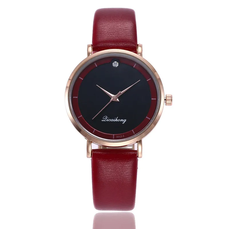 Fashion Women's Watches lady dress watch Leather Band Analog Quartz Round Wrist Watch Bracelet clock Female Reloj mujer M21 (1)
