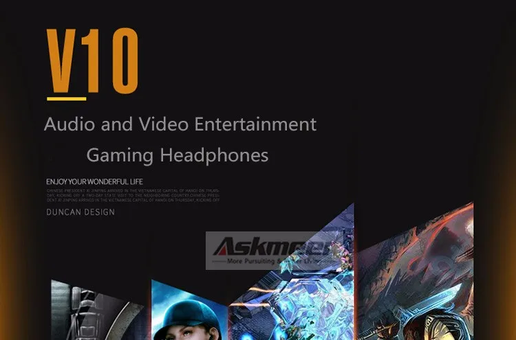 Best Computer Gaming Headset Headband with Microphone Mic XIBERIA V10 Heavy Bass  Stereo Game Headphone Light for PC Gamer (9)