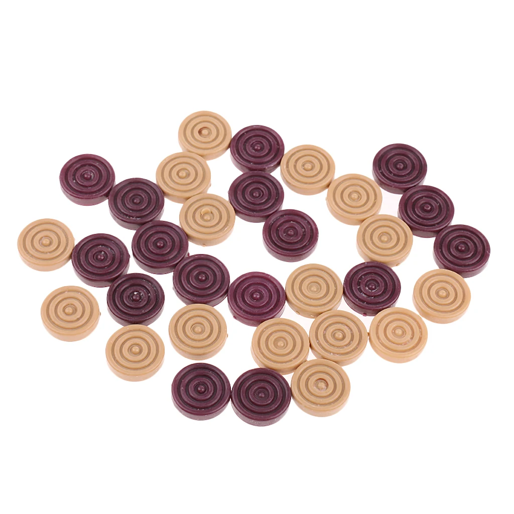 MagiDeal 128Pcs Draughts&Checkers&Backgammon Chess Piece Chessman for Kids Board Game Learning Camping Hiking Travel Accessories