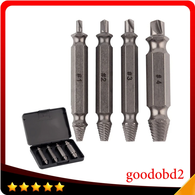 Double-end Carpentry Screw Extractor Drill Bit Easy Removal Dismantling Tool