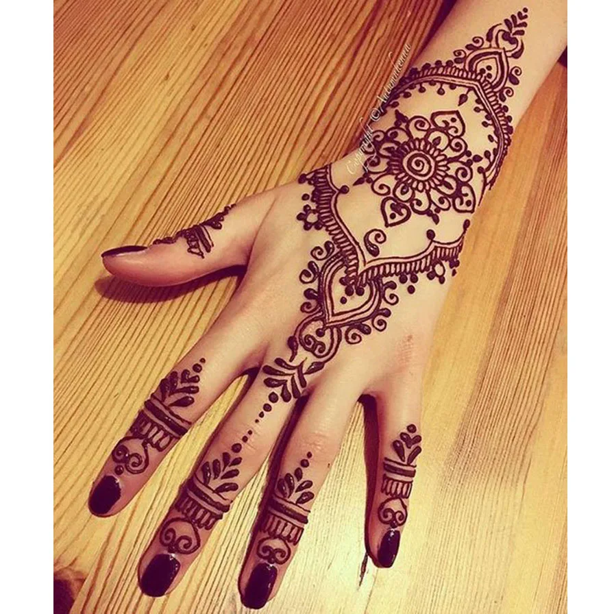 GOLECHA Black Brown Red White Henna Cones Indian Henna Tattoo Paste For Temporary Tattoo Body Art Sticker Mehndi Body Paint 5
