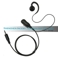 VOIONAIR 5 шт./лот C образный наушник, крепящийся на ухе наушники гарнитура микрофон PTT для Kenwood PKT-23 портативный радио