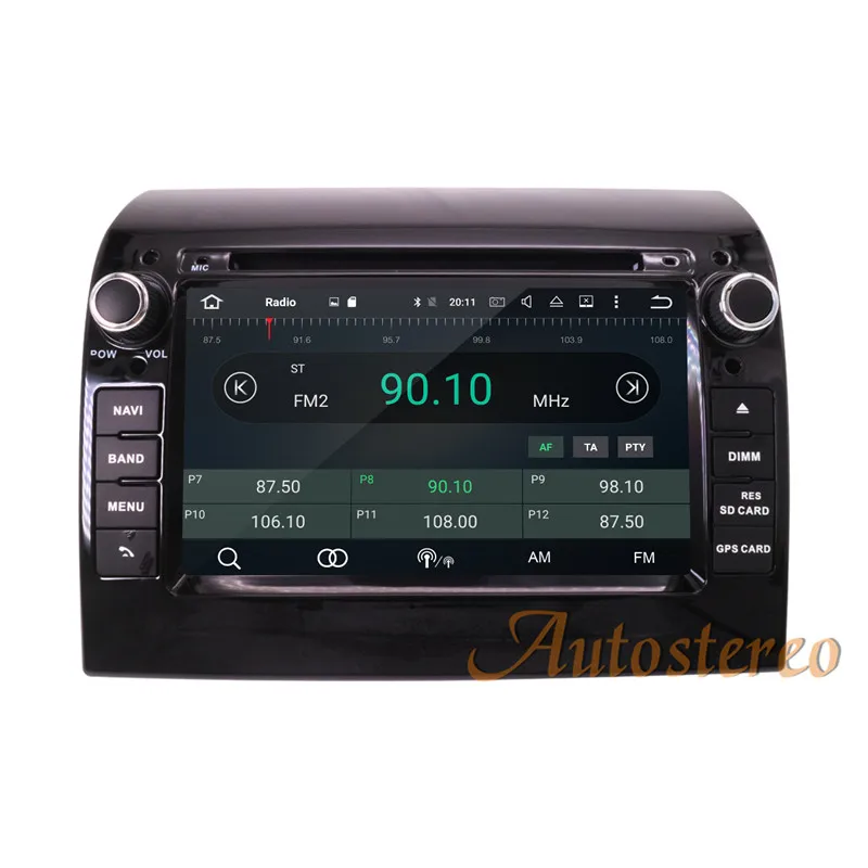 Perfect Android 8.0 4+32GB Car DVD Player GPS Navigation Headunit for FIAT DOBLO 2016 2017 Auto Stereo Unit Vehicle Multimedia 5