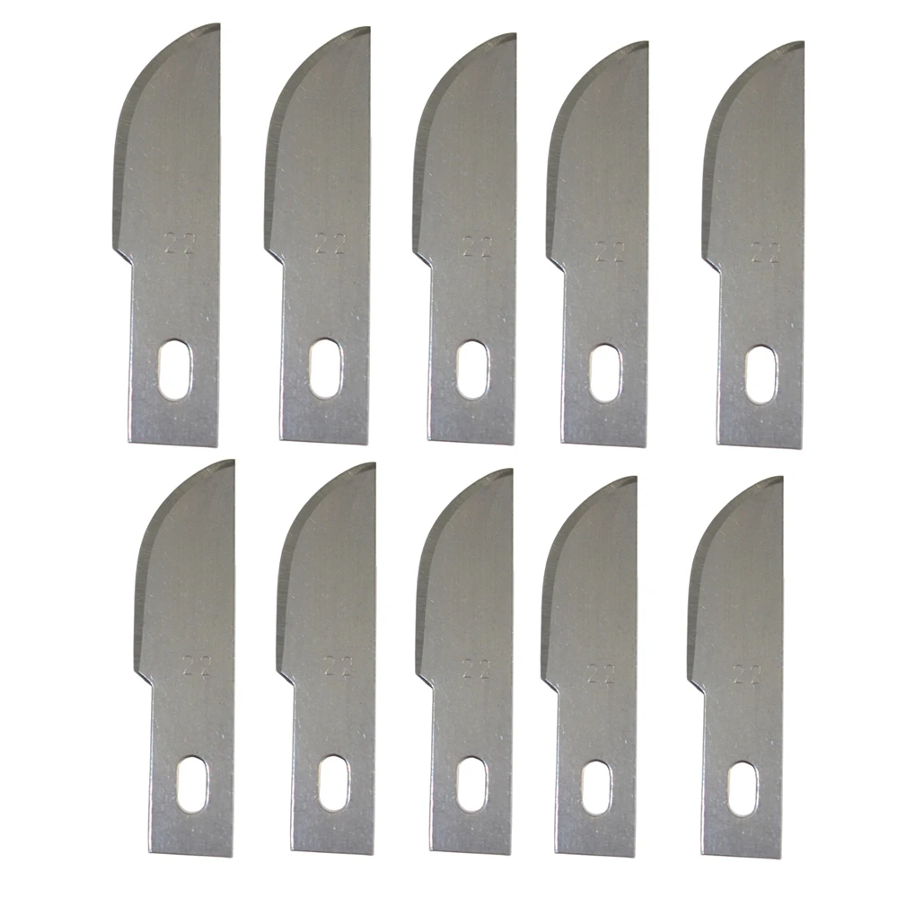 Buy 10PCS/Pack 22 Curved Edge Stainless Steel Art